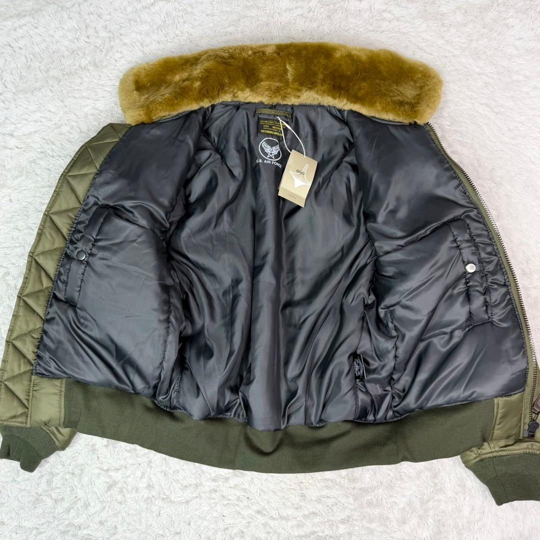 【極美品】B-15B フライトジャケット Karaku オリーブ ミリタリー
