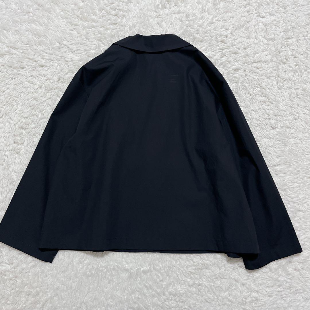 極美品✨mizuiroind テーラードショートシャツジャケット　黒