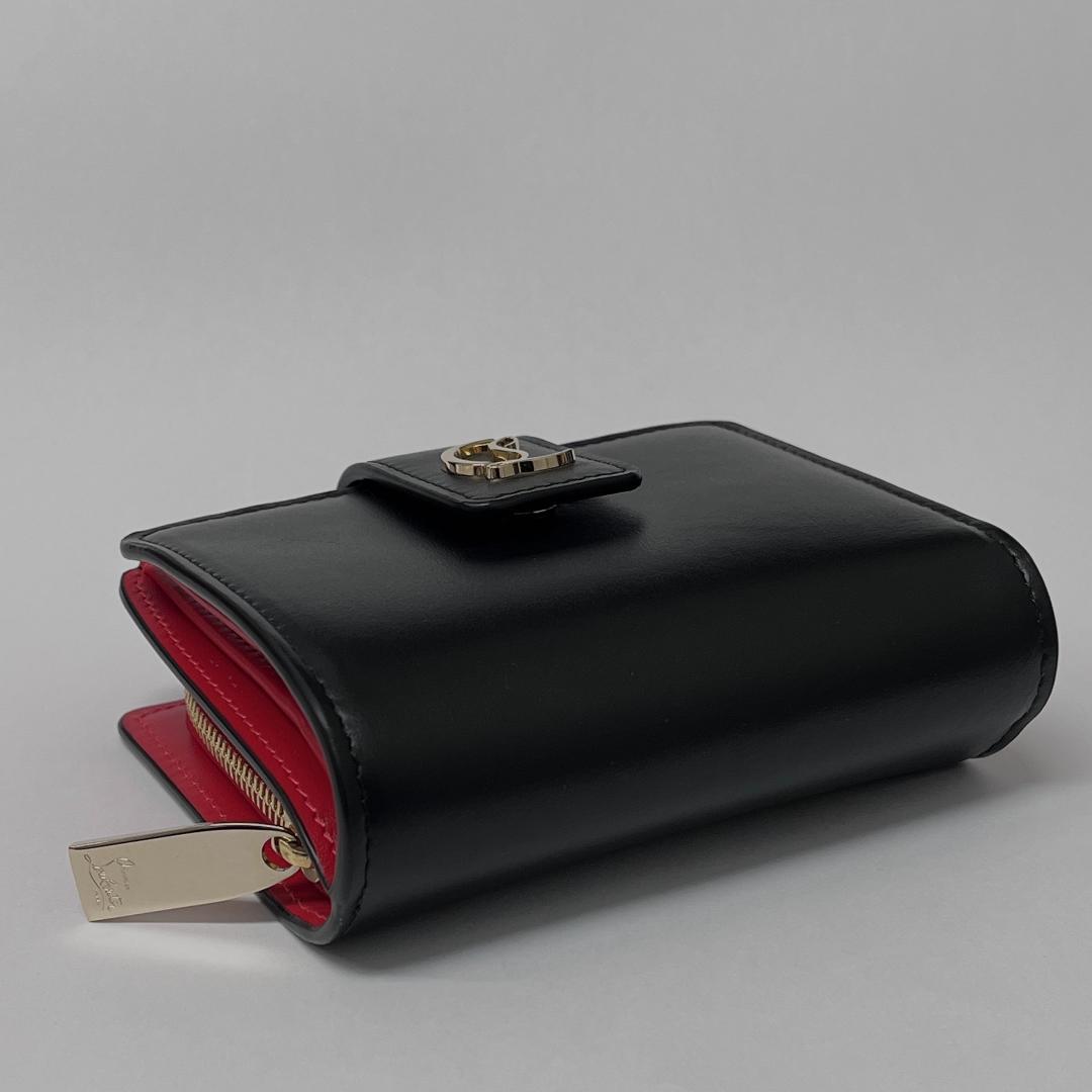 【美品】ルブタン LOUBI54 二つ折り財布 カーフレザー
