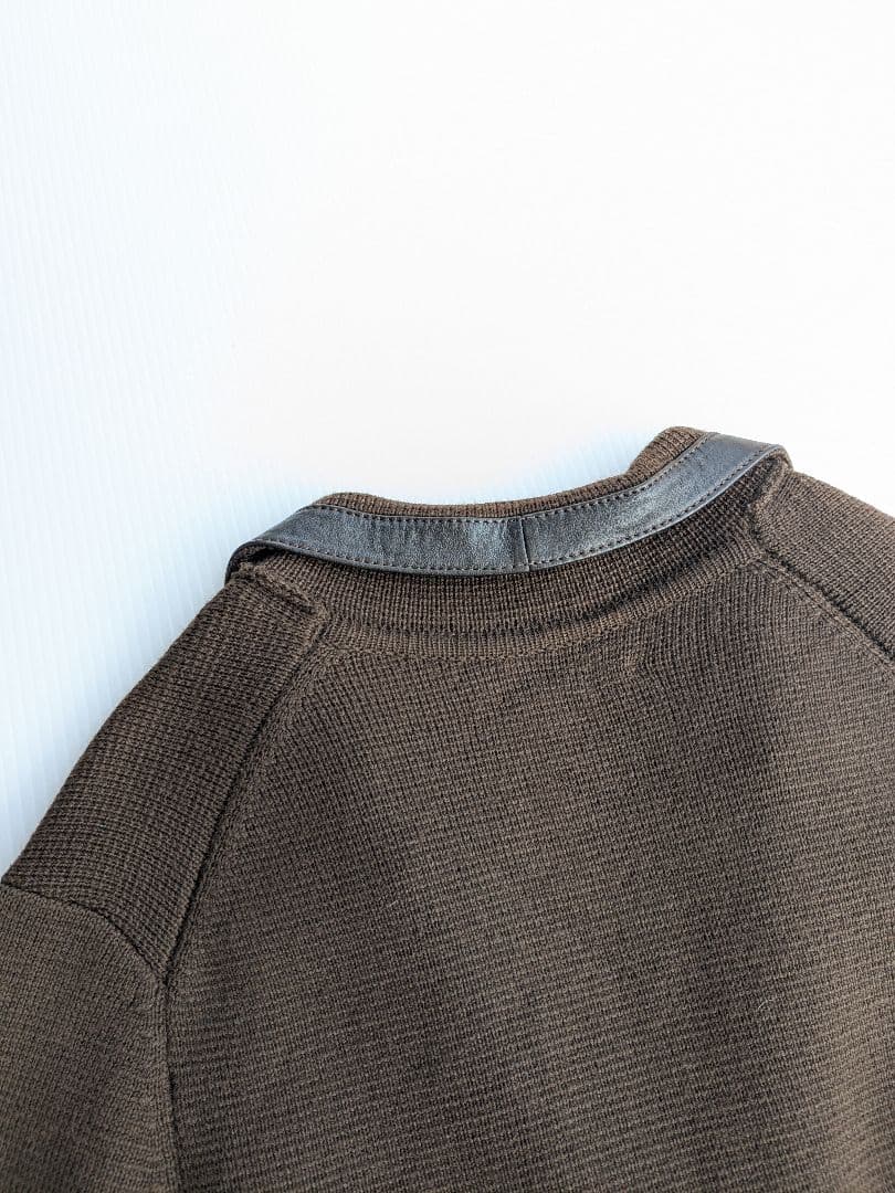 貴重◎ 90's lanvin wool × leather jacket