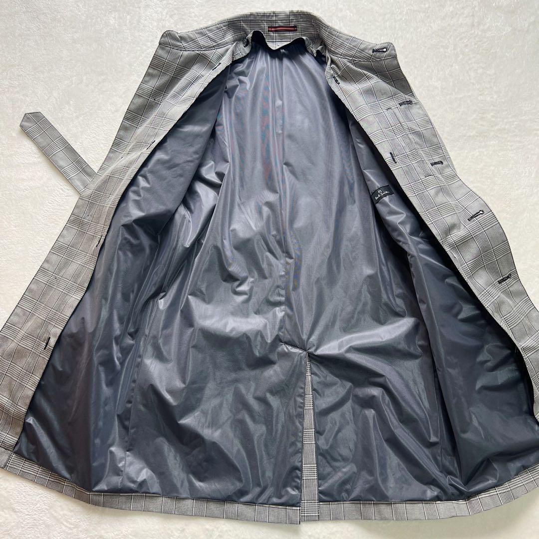 美品　ポールスミス　トレンチコート　千鳥柄　ライナー　カシミヤ混　Lサイズ