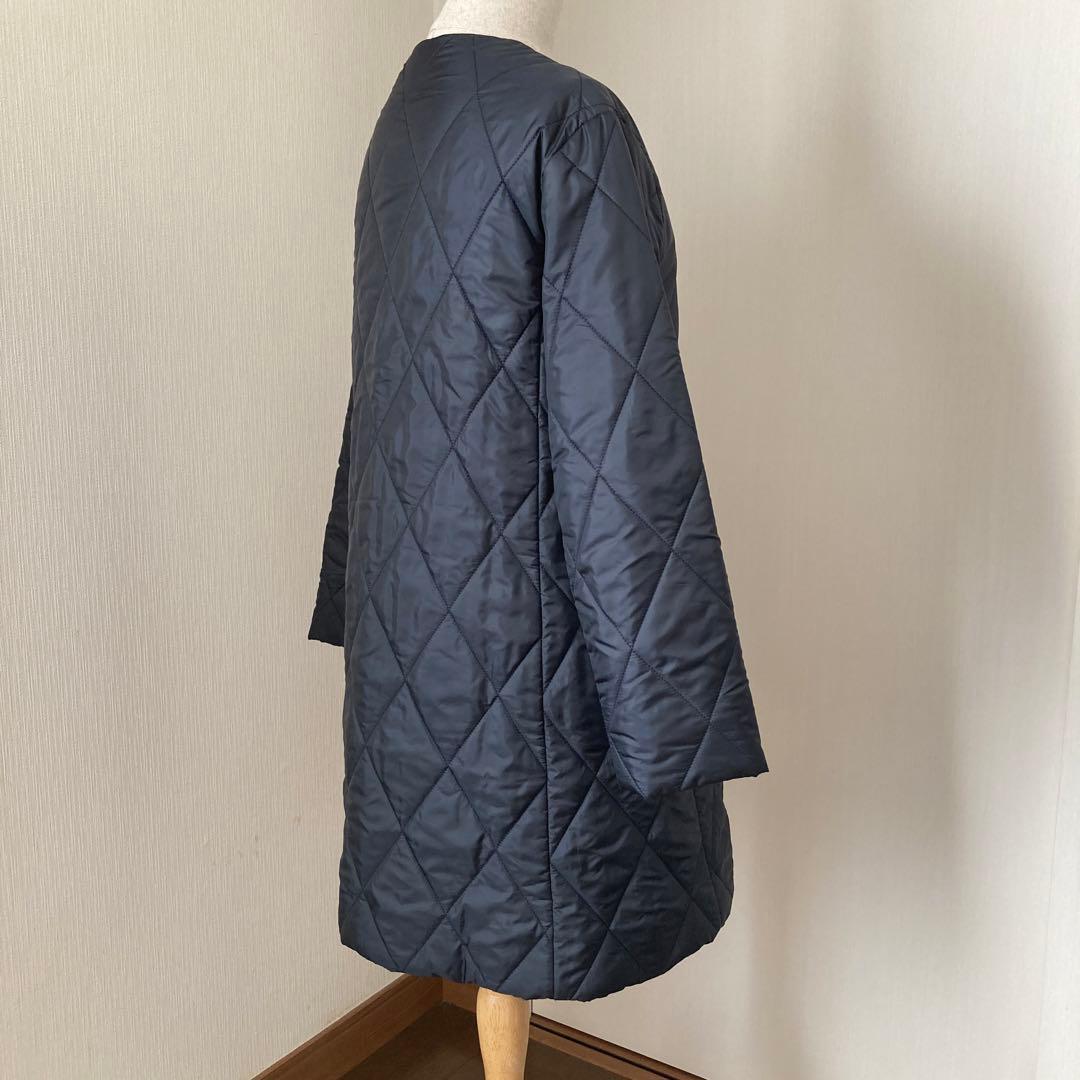 J.PRESS 【洗える】高密度タフタキルティングロングコート　ネイビー　9