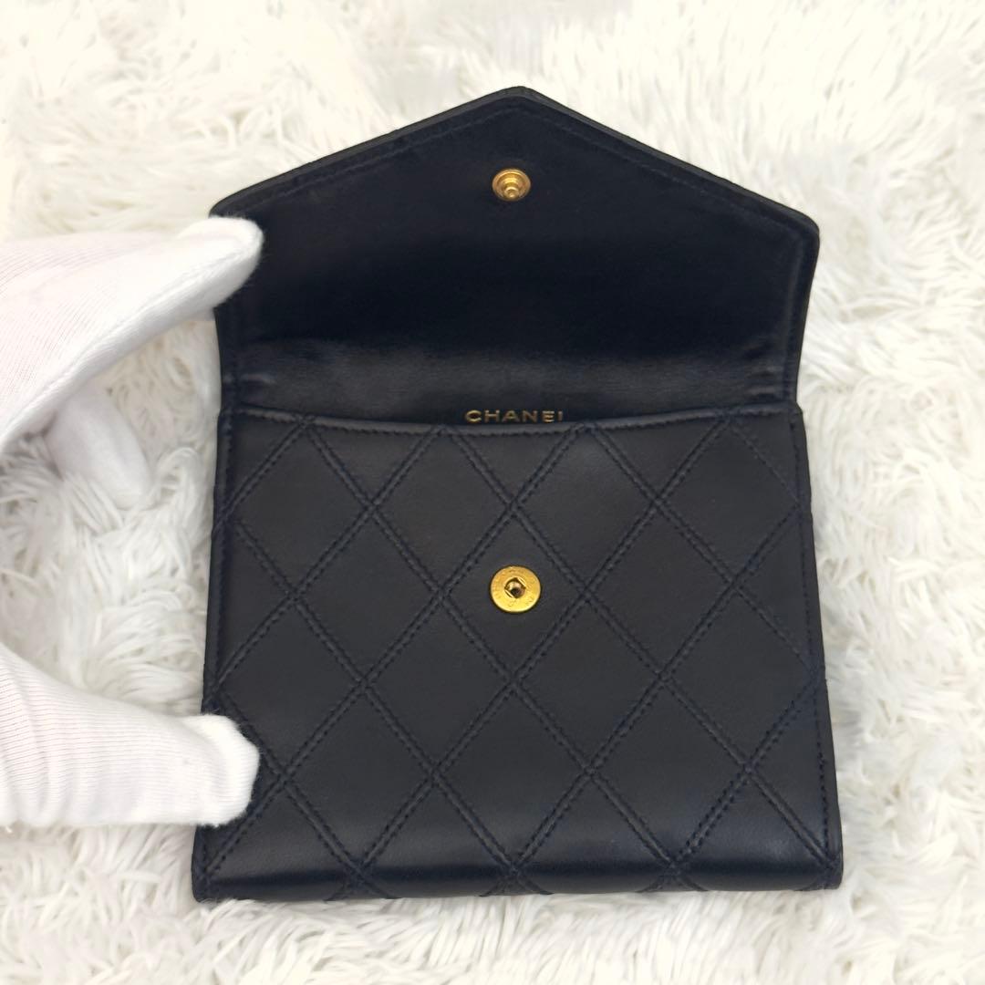 極美品⭐️CHANELシャネル ココマーク ビコローレ Wホック 財布 ギャラ付き