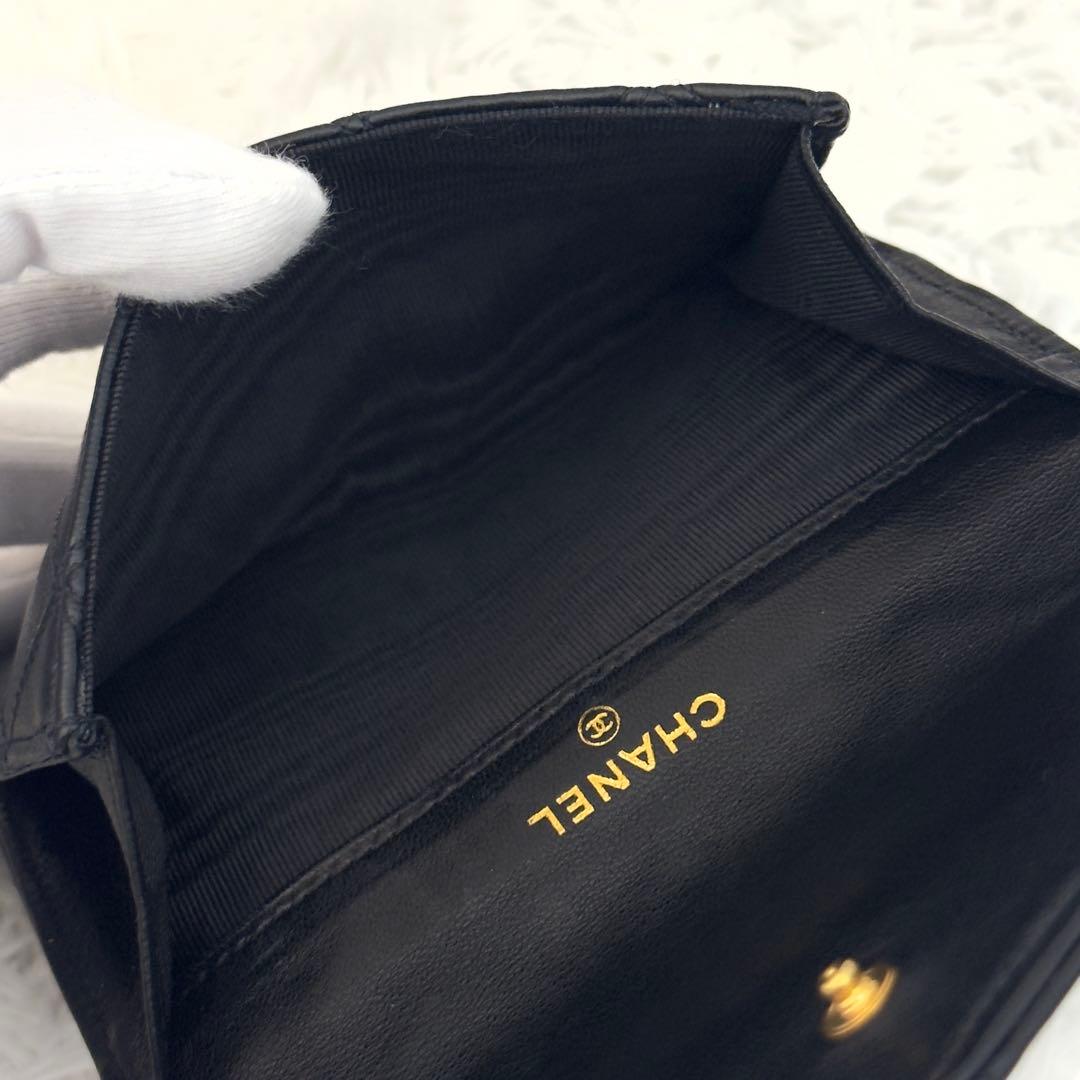 極美品⭐️CHANELシャネル ココマーク ビコローレ Wホック 財布 ギャラ付き