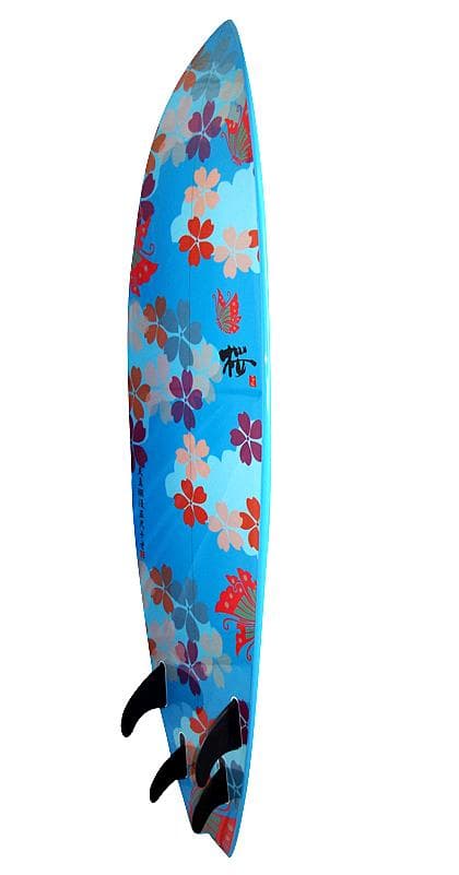 【配送料込】和柄サーフボード　天真爛漫 5'10 ディスプレイにも最適