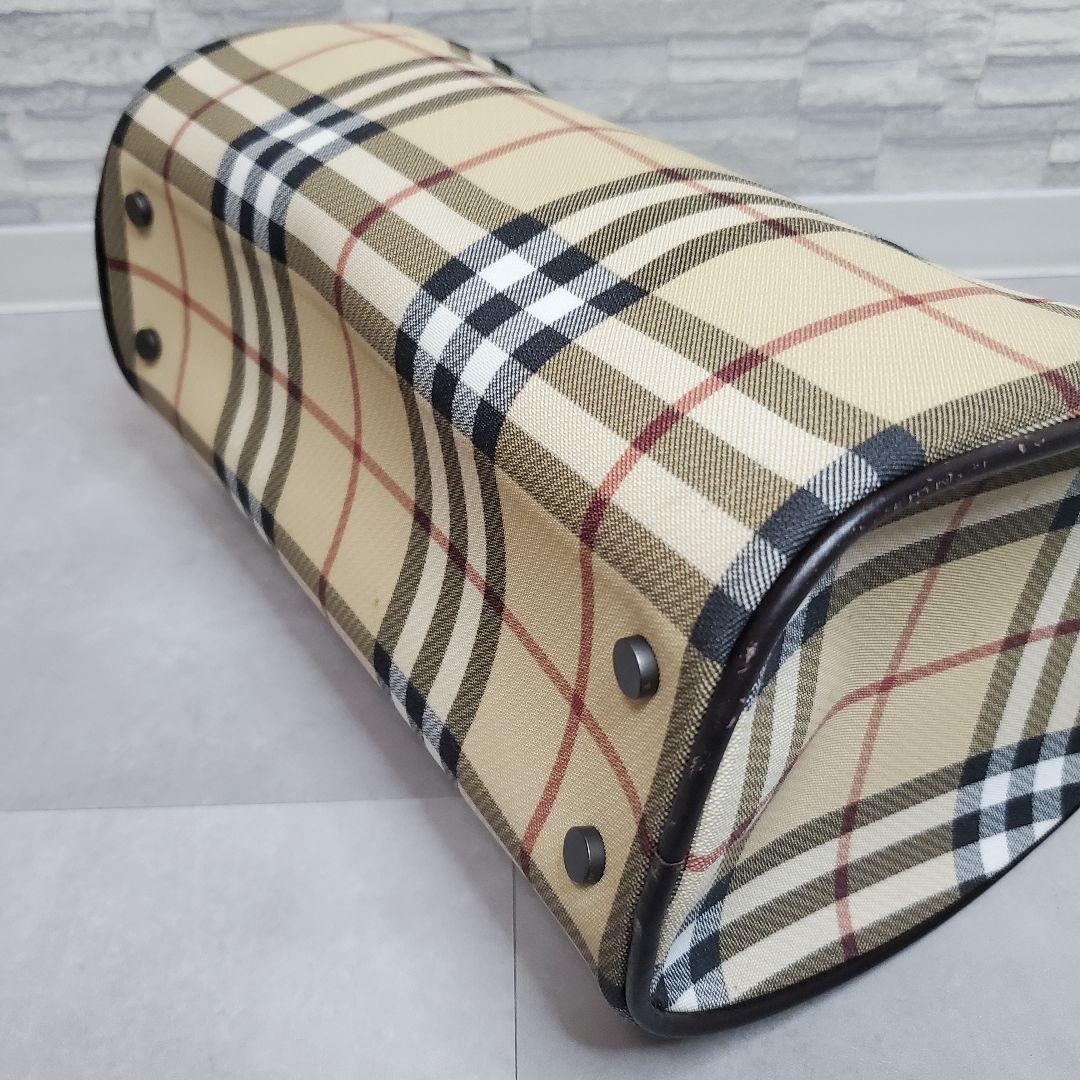 【訳あり】BURBERRY LONDON ノバチェック ミニボストンバッグ