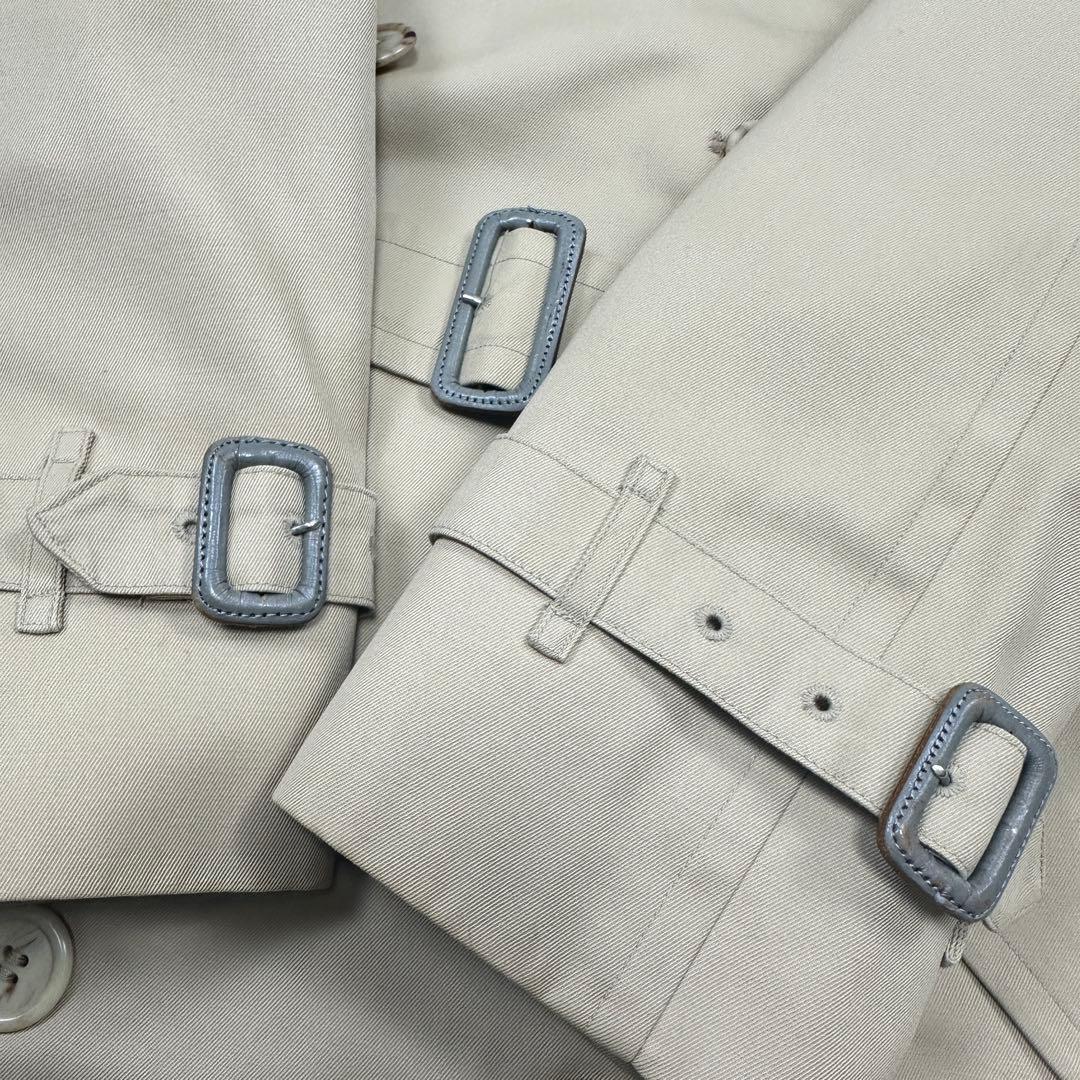 希少 REGD【Burberrys】ダブル トレンチコート ノバチェック 11