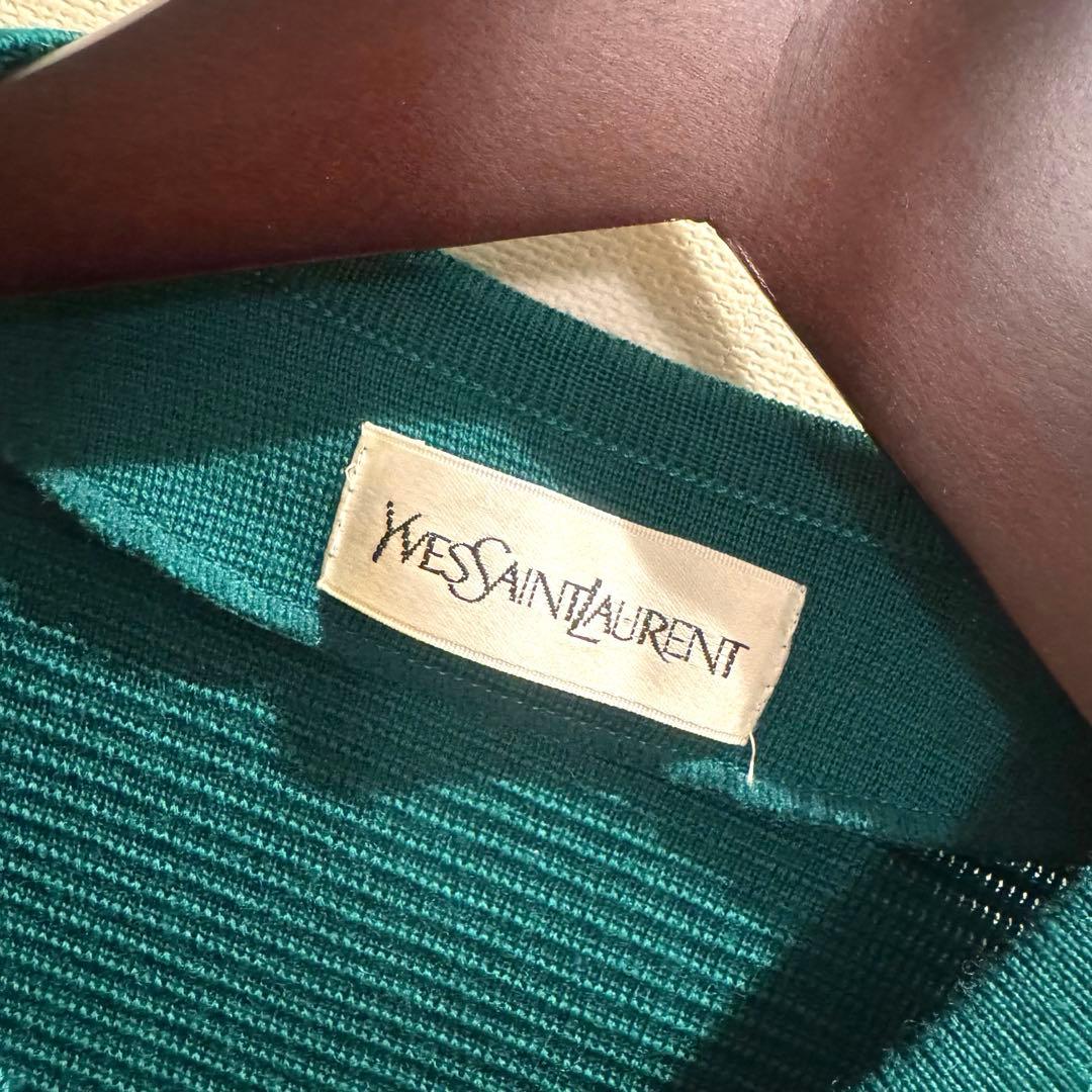 イヴ・サンローラン YVES SAINT LAURENT ビジュー　カーディガン