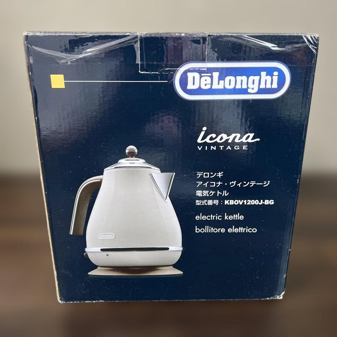 新品未使用デロンギ アイコナicona・ヴィンテージ ベージュ電気ケトル