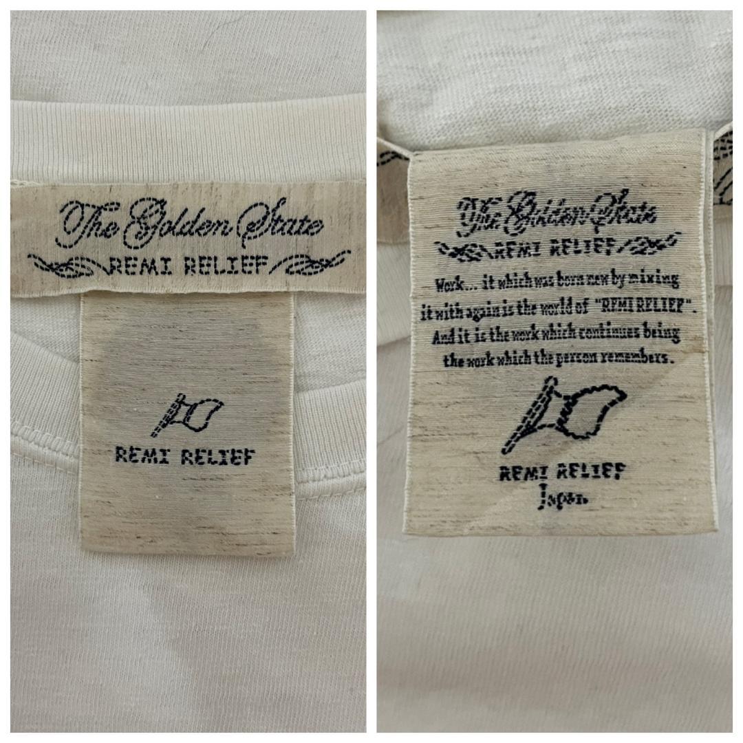 レミレリーフ ブリーフィング コラボ Tシャツ 異素材ポケット ビッグサイズ