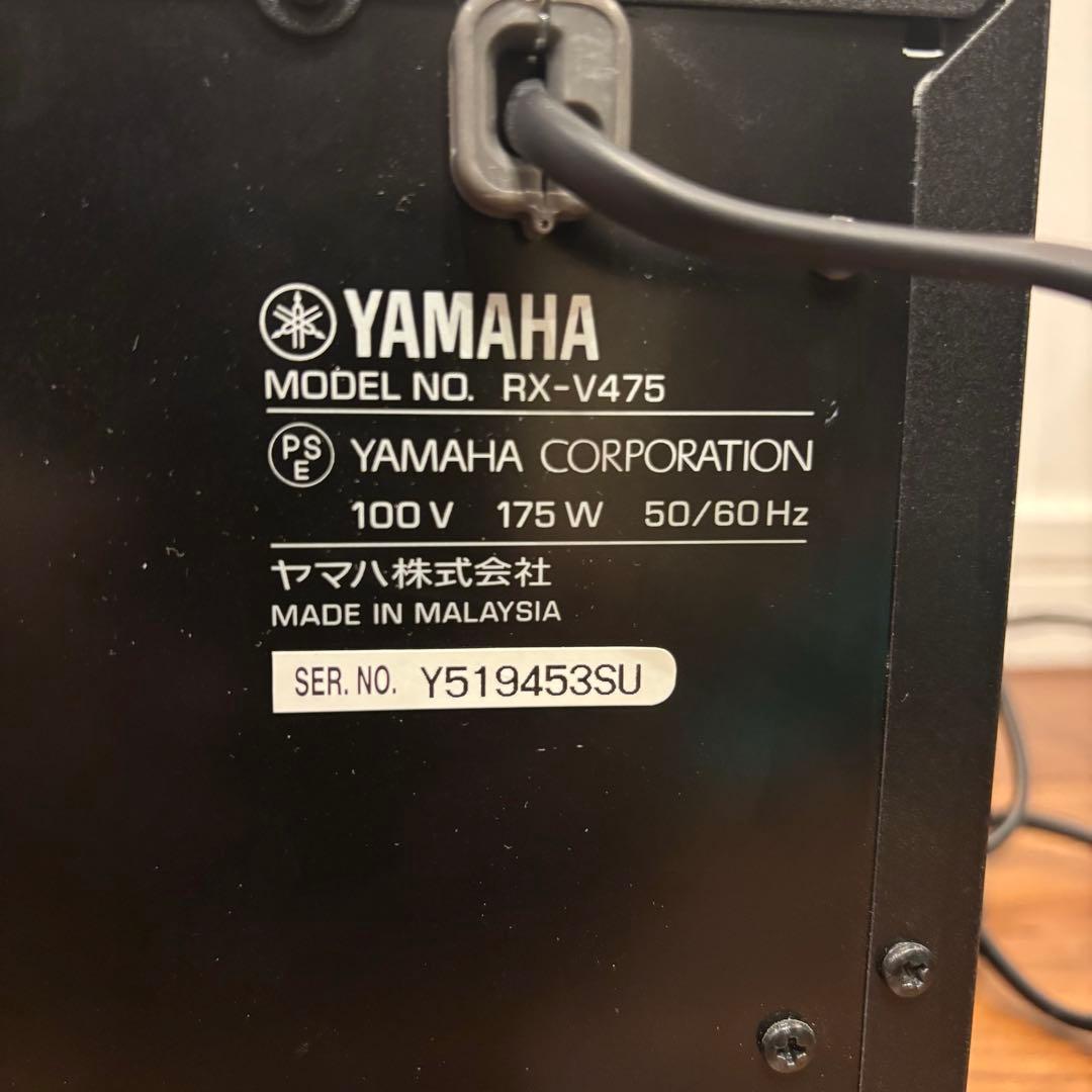 ヤマハ AVレシーバー 5.1ch Airplay RX-V475 リモコン取説