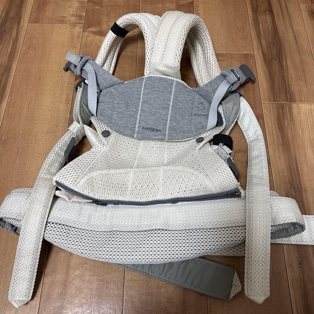 【美品】BABYBJÖRN 抱っこ紐 メッシュ ハーモニー クリーム