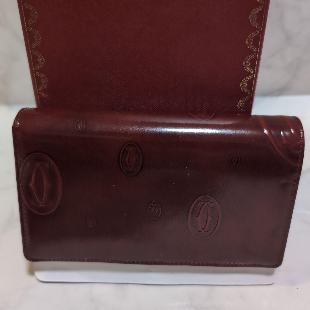 未使用訳あり品 Cartier カルティエ ハッピーバースデー 二つ折り財布