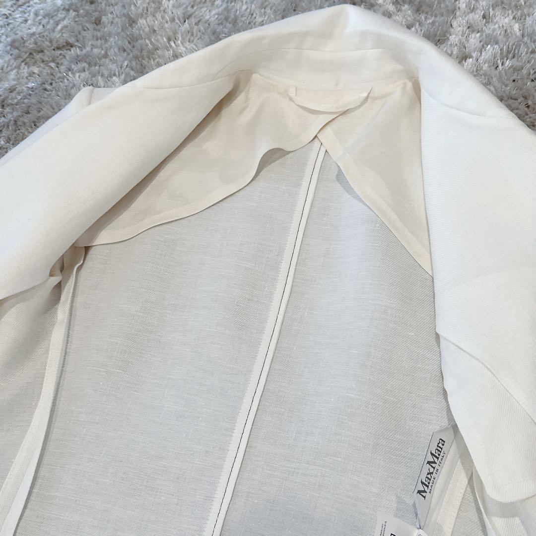 MAXMARA マックスマーラ リネン　テーラード　ジャケット