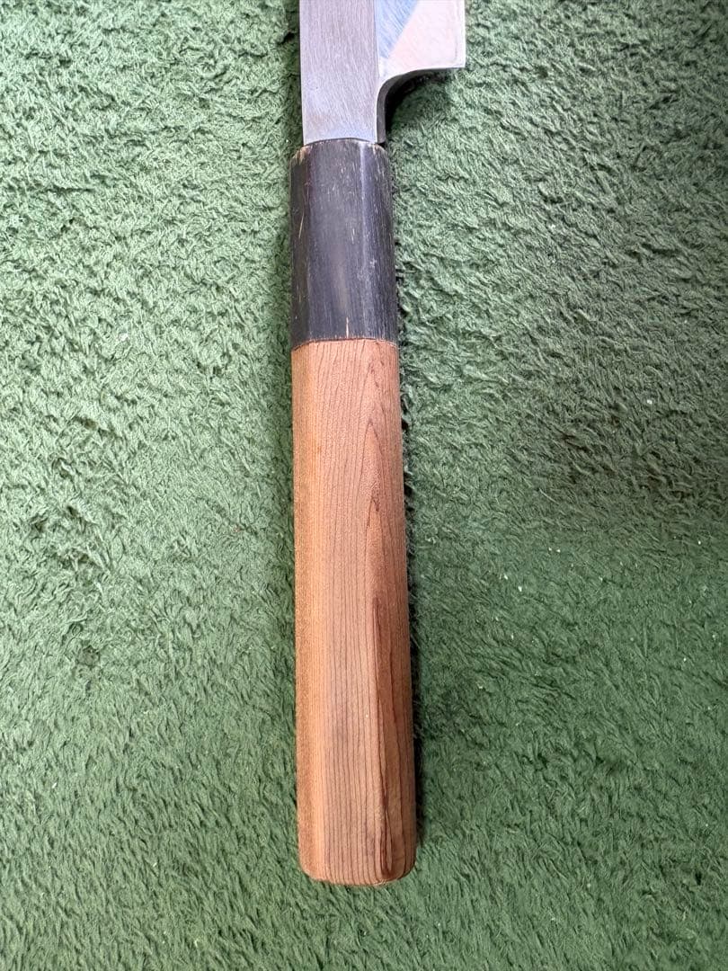 最終値下げ！ 酔心 INOX本焼 刺身包丁30cm 鞘、黒檀ピン付き
