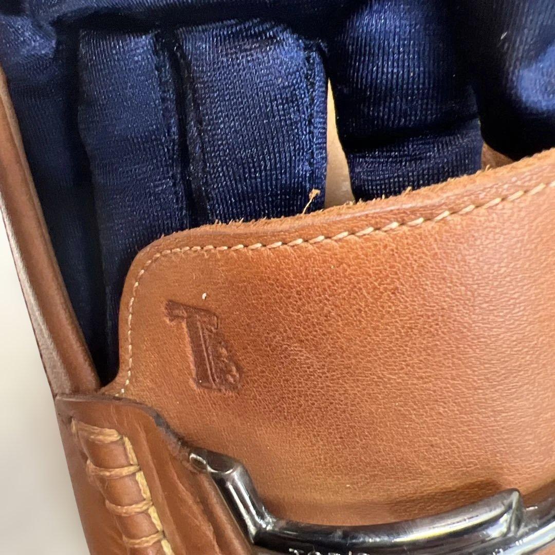 TOD’S トッズ ビットローファー ドライビング 27.5-28cm 茶 良品