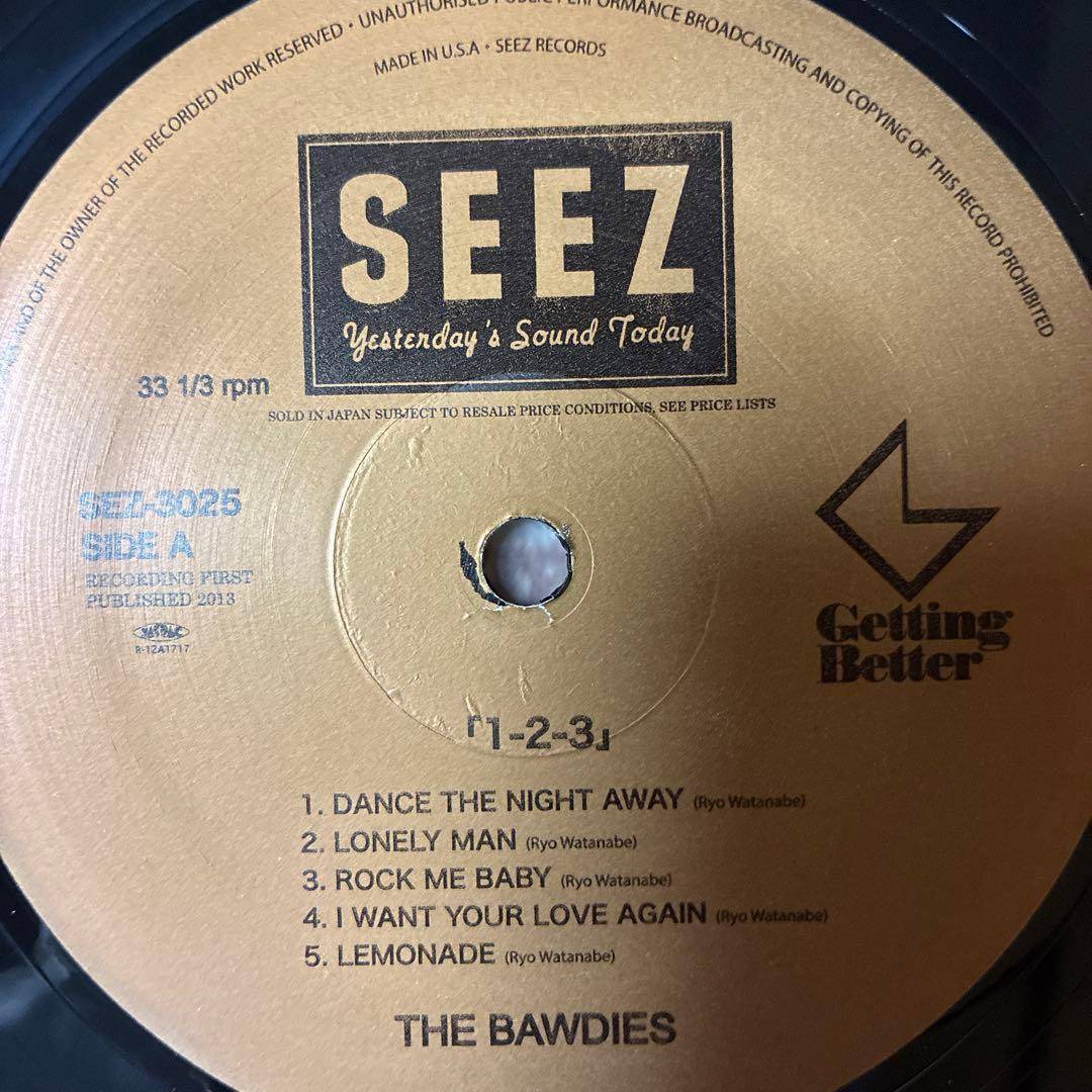 THE BAWDIES/1-2-3/廃盤レコード/SEZ-3025