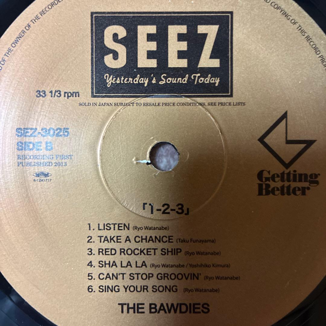 THE BAWDIES/1-2-3/廃盤レコード/SEZ-3025