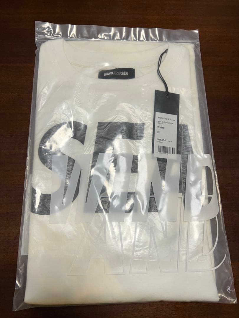 WIND AND SEA ホワイト Tシャツ WDS-SIG S/S Tee