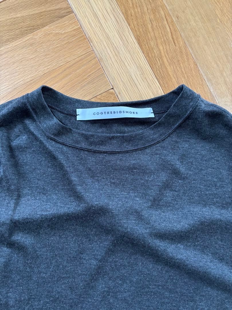 COOTIESIDE SMOKE ダークグレー オーバーサイズTシャツ
