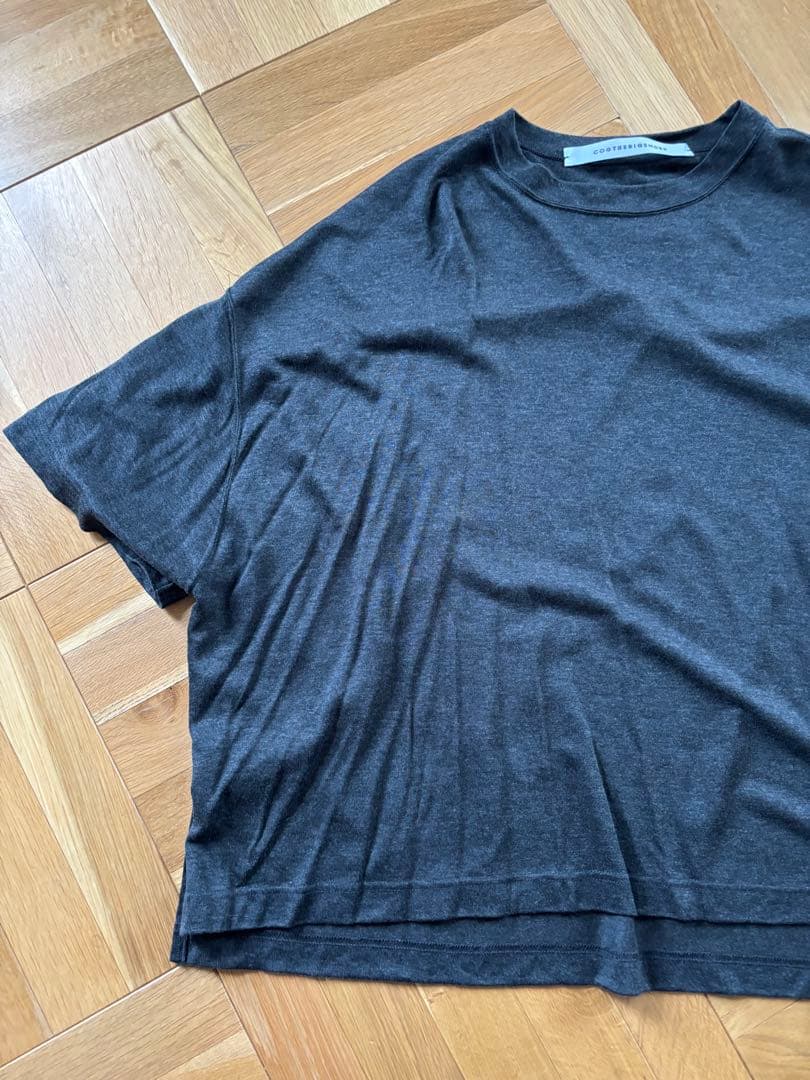 COOTIESIDE SMOKE ダークグレー オーバーサイズTシャツ
