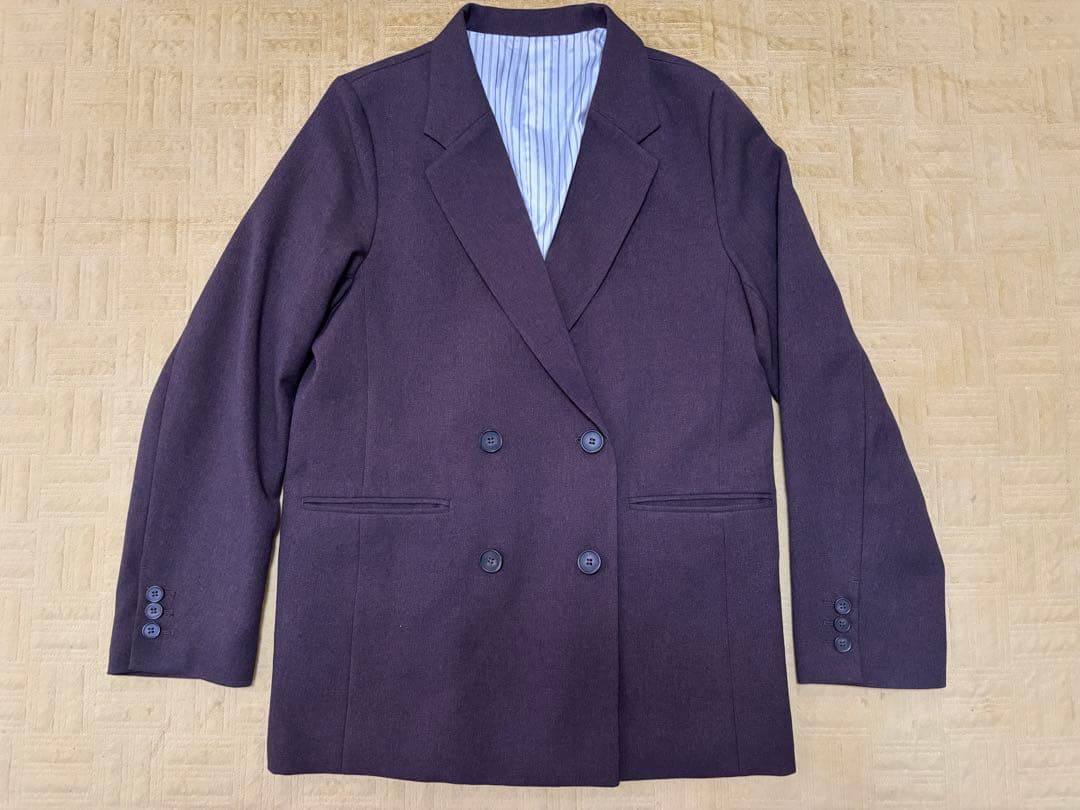 【美品】VISウーリッシュダブルブレストテーラードジャケット Ｌサイズ
