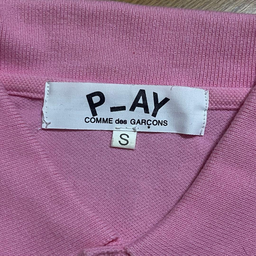 PLAY COMME des GARCONS ハートロゴ ポロシャツ ピンク