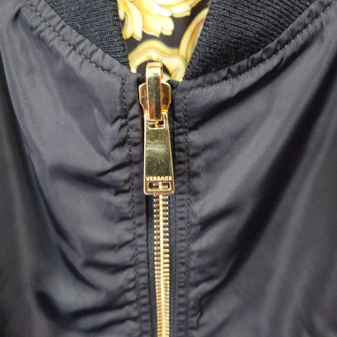 希少 美品 VERSACE Reversible Bomber Jacket