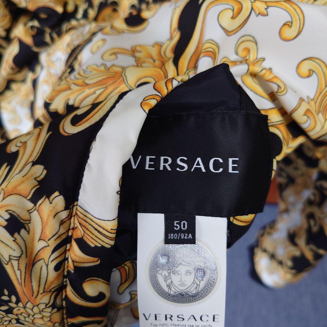 希少 美品 VERSACE Reversible Bomber Jacket