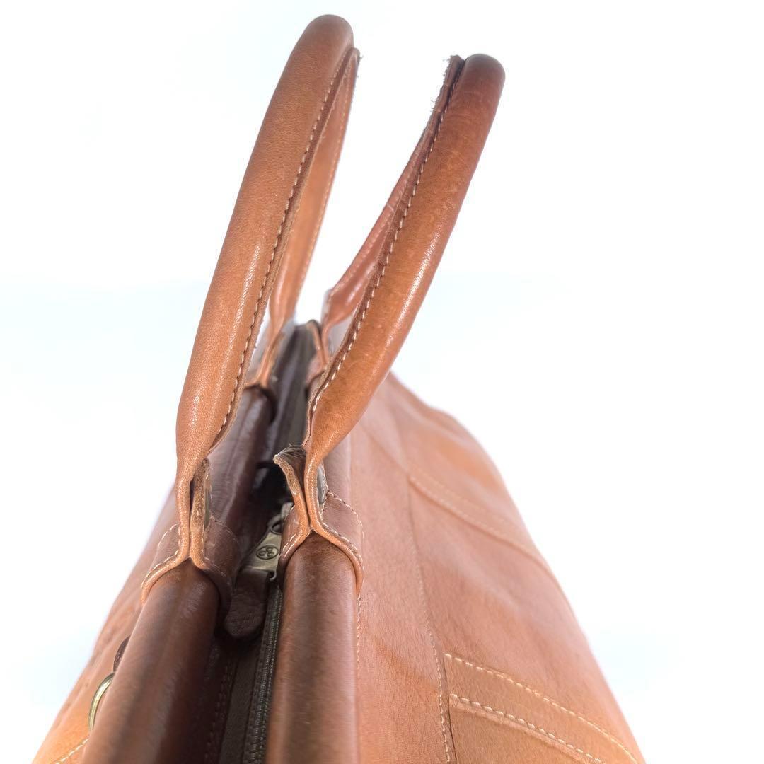 【良品】IL BISONTE イルビゾンテ　ボストンバッグ　ヌメ革　旅行用　刻印