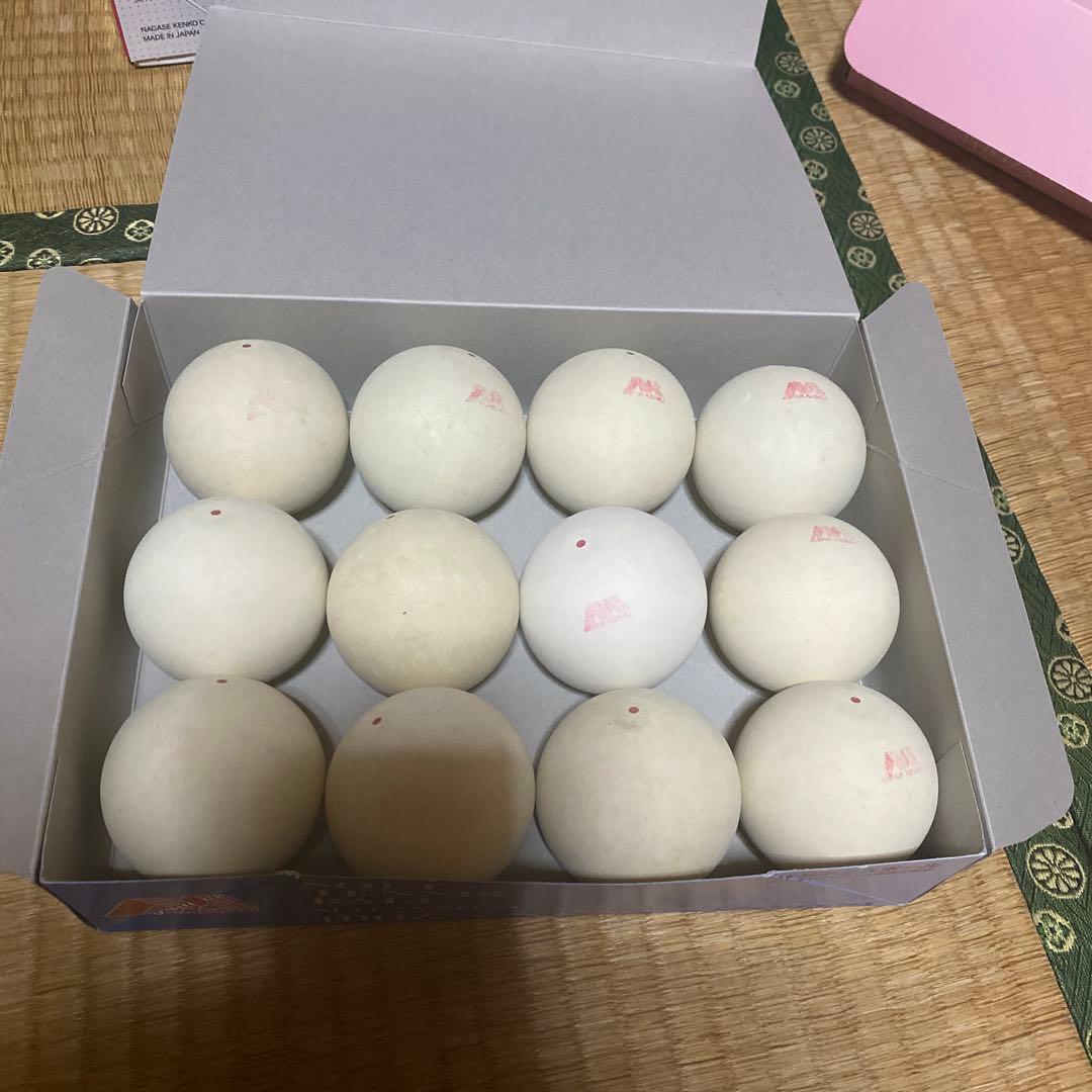 中古ソフトテニス試合球　36球　ケンコー、アカエム