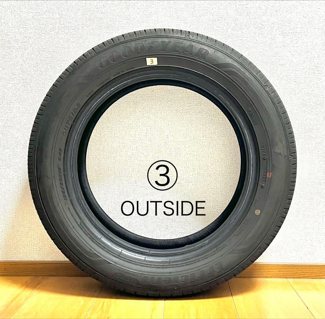 Bセットの価格です 【夏タイヤ185/60R15】中央部2本の溝残7.3㎜以上有