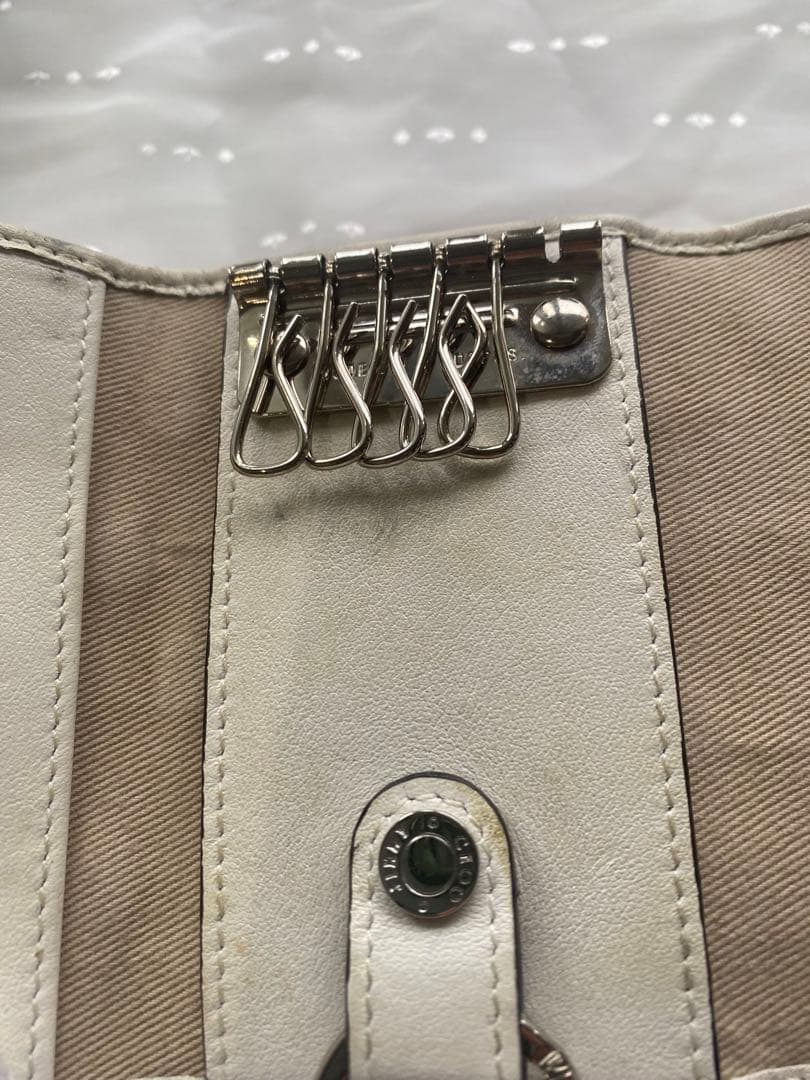 JIMMY CHOO ジミーチュウ 二つ折り財布 /キーケース　セット　白
