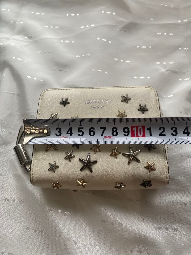 JIMMY CHOO ジミーチュウ 二つ折り財布 /キーケース　セット　白