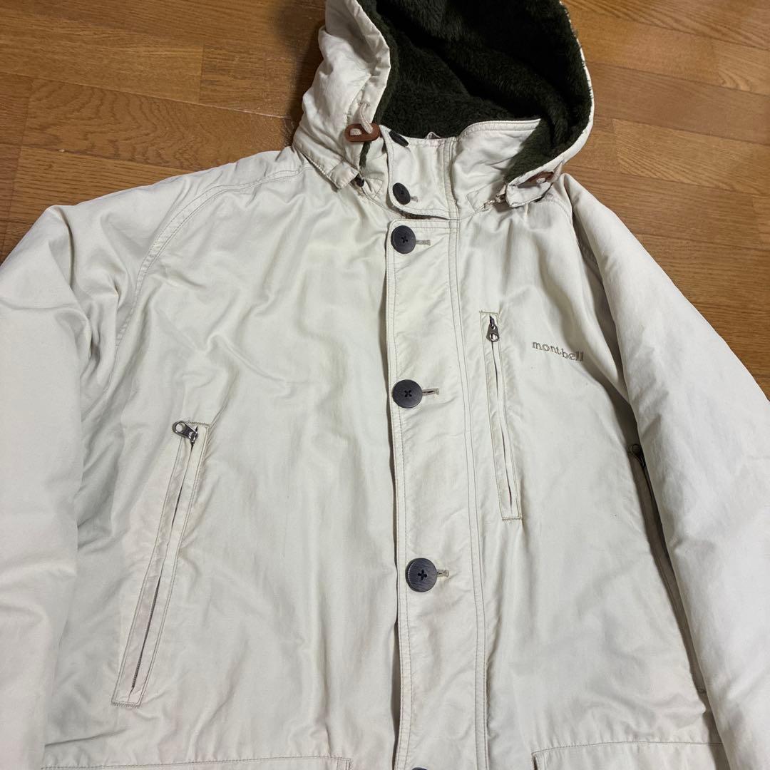 90s00s？ビンテージ モンベル ボアライナーモッズコート風ナイロン XL