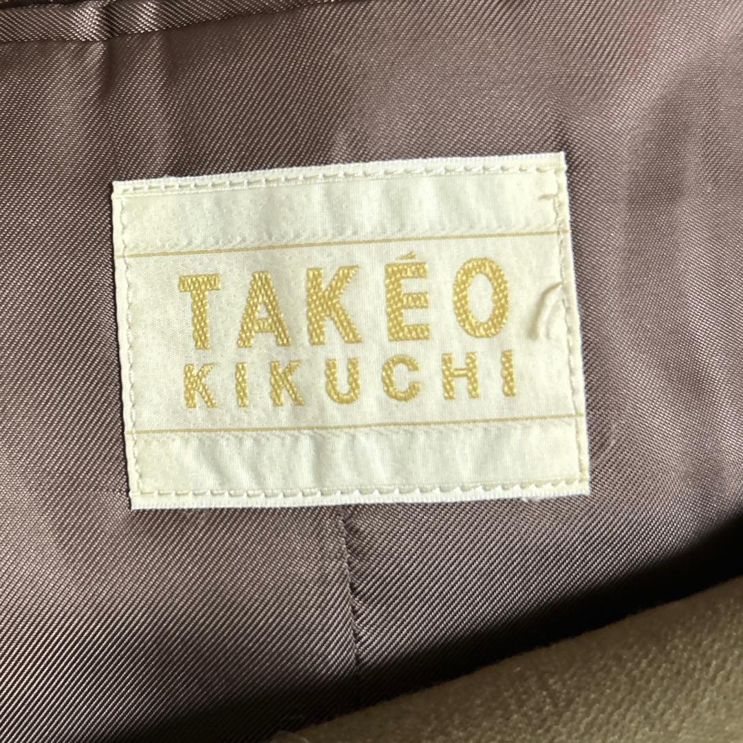 TAKEO KIKUCHI タケオキクチ ダブル テーラードジャケット カーキ1
