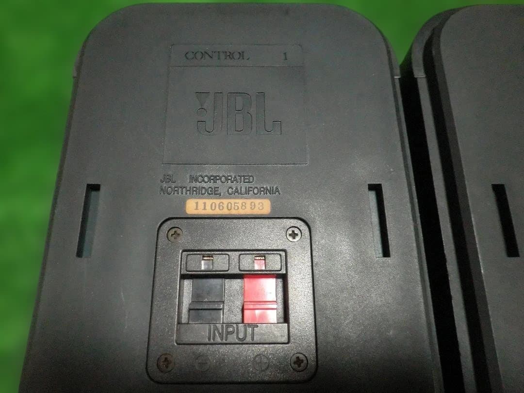 JBL　Control 1　BLK　シリアルペア　ラバーエッジ貼替済 音だしOK