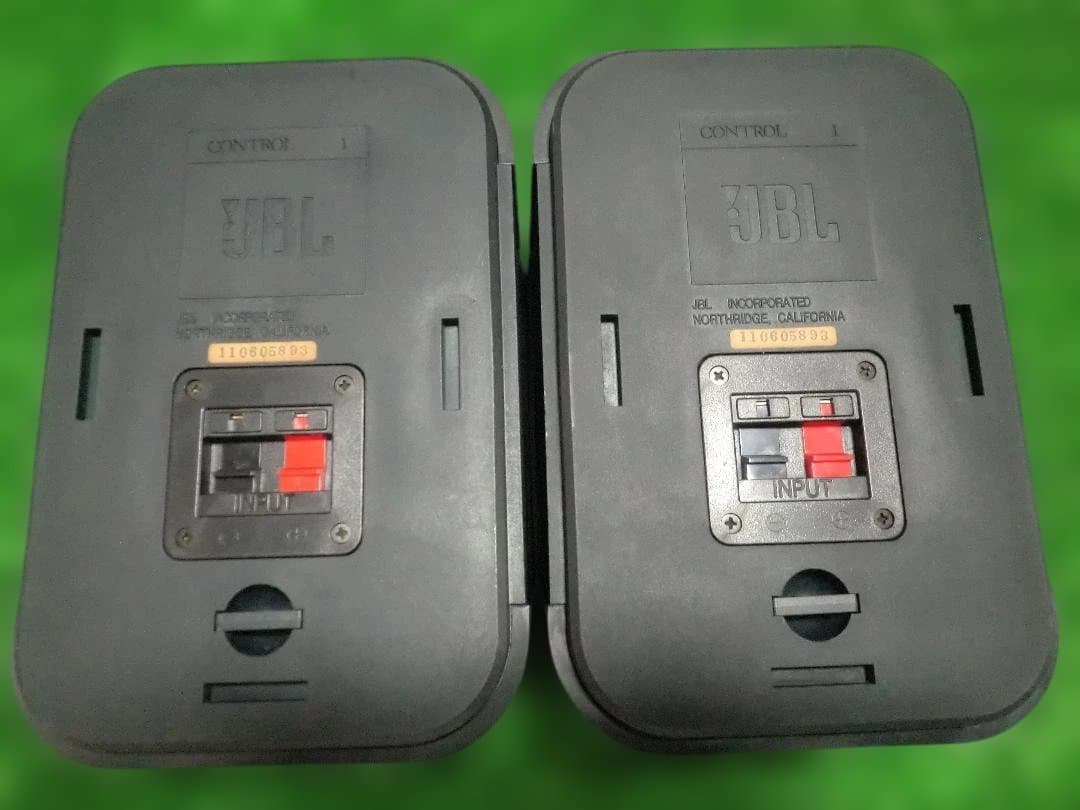 JBL　Control 1　BLK　シリアルペア　ラバーエッジ貼替済 音だしOK