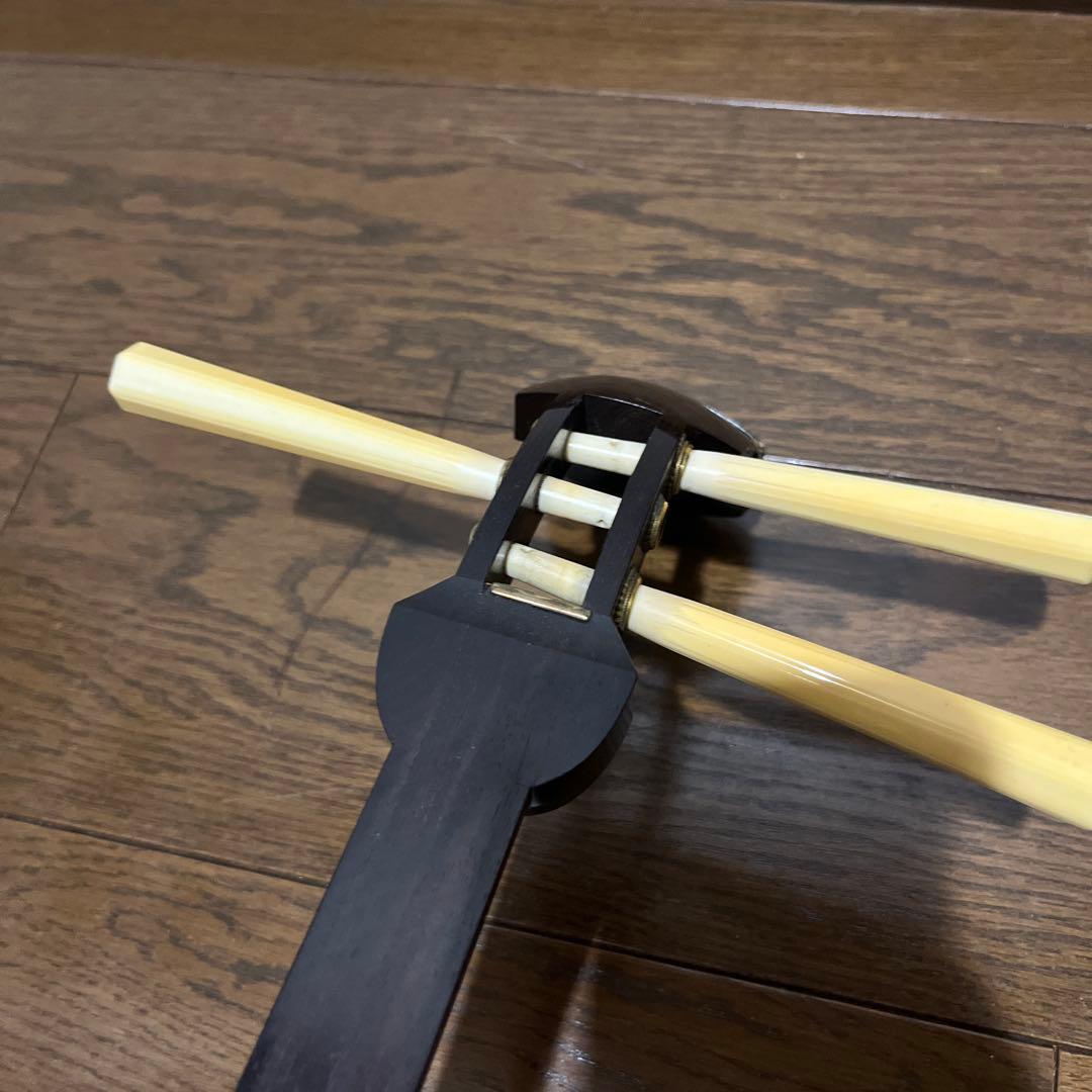 紅木 三分割 三味線 本体　細棹　長唄　小唄