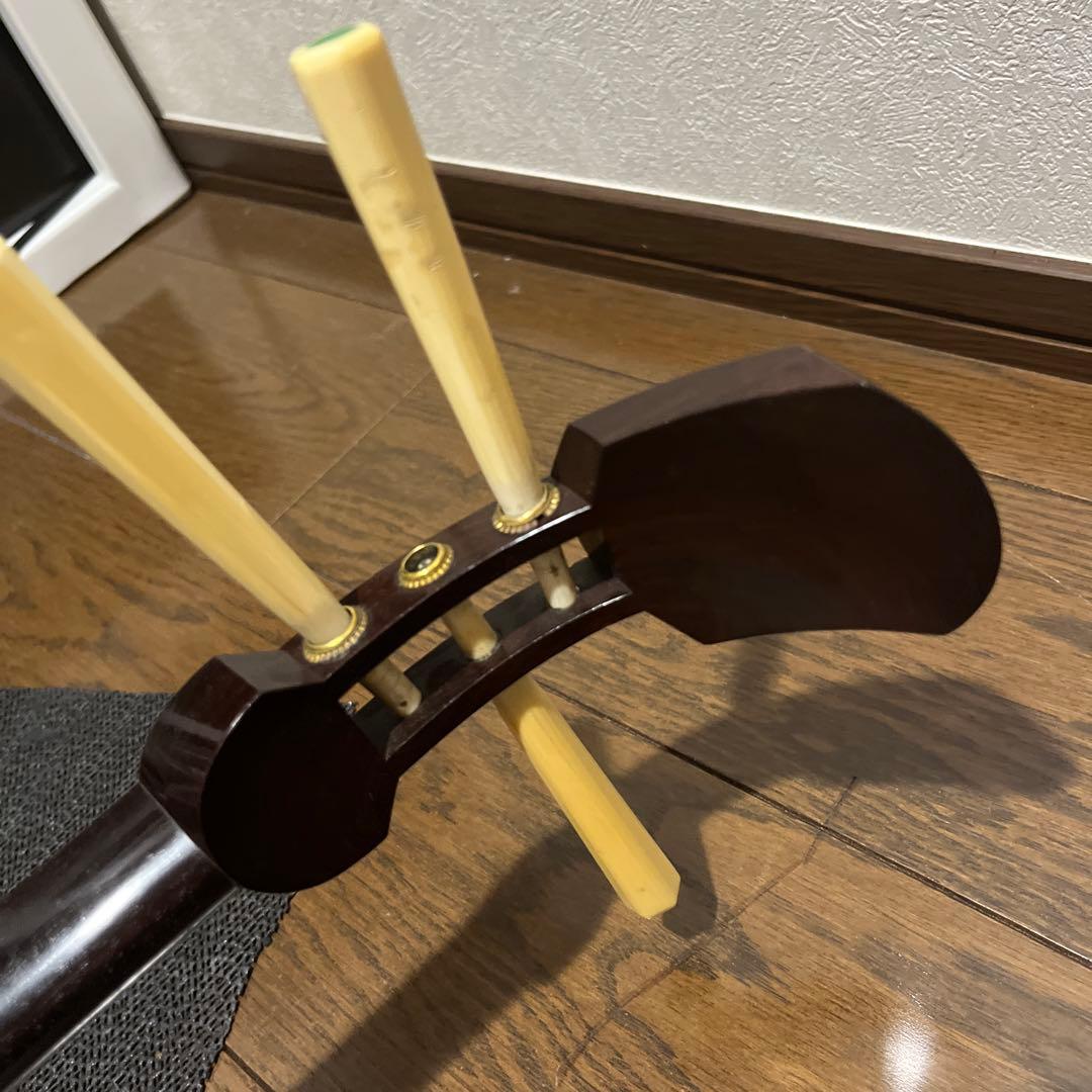 紅木 三分割 三味線 本体　細棹　長唄　小唄