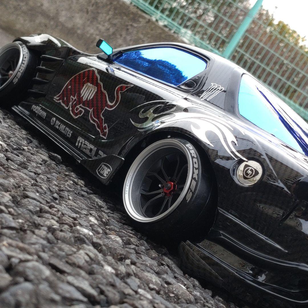 新作 RX7 FD3S カーボン ラジドリ ボディ パンドラRC マッド・マイク