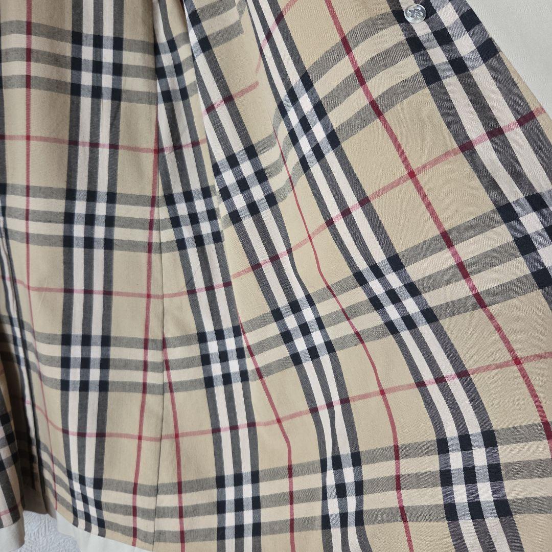BURBERRYバーバリーロンドン☆ノバチェック ベルト付トレンチコート 銀釦