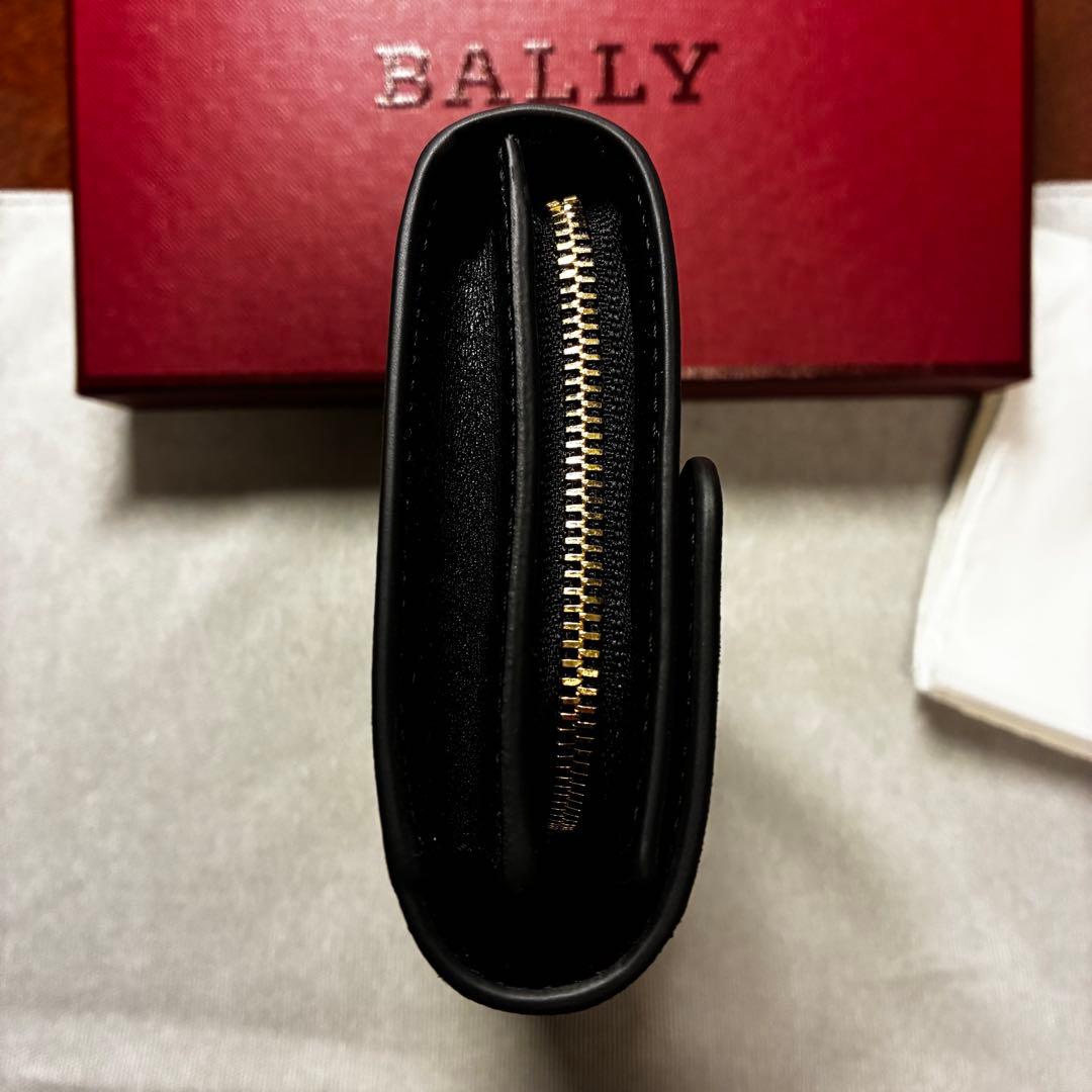 【新品】BALLY バリー EWOODY.O コンパクト財布 付属品箱、保存袋付