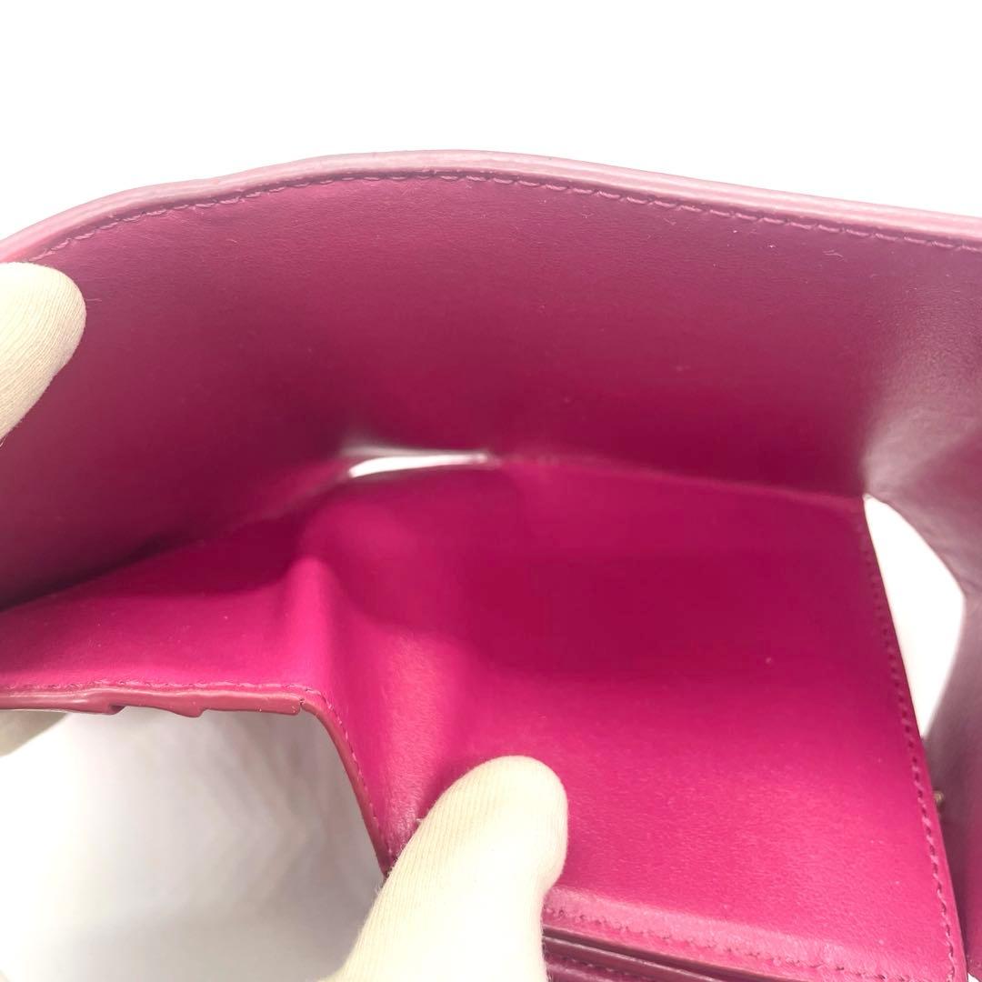 CELINE 三つ折り財布 スモールトリフォールド ピンク
