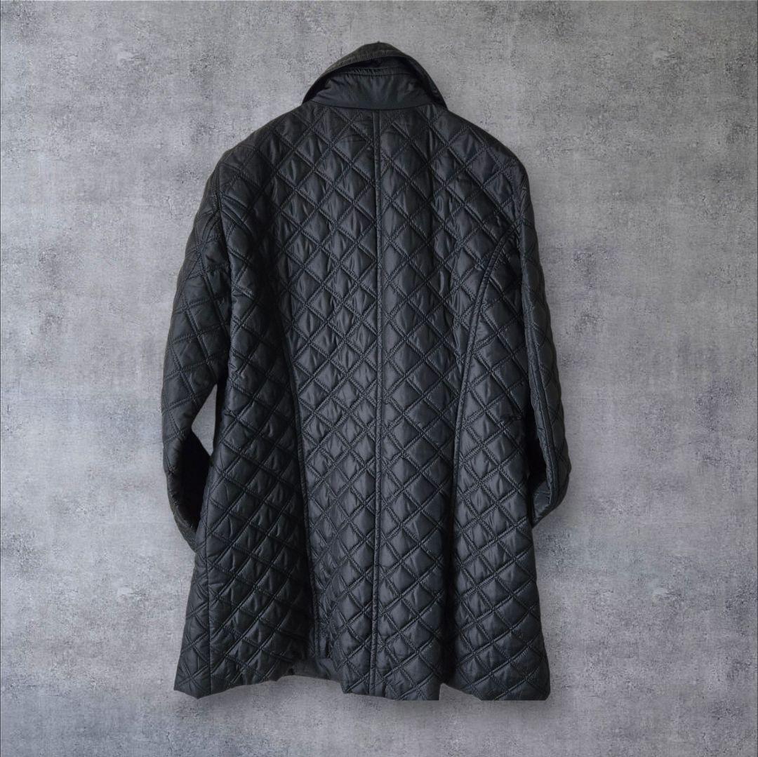 【美品】VALENZA　コート　軽量　ナイロン　黒　ラインストーン