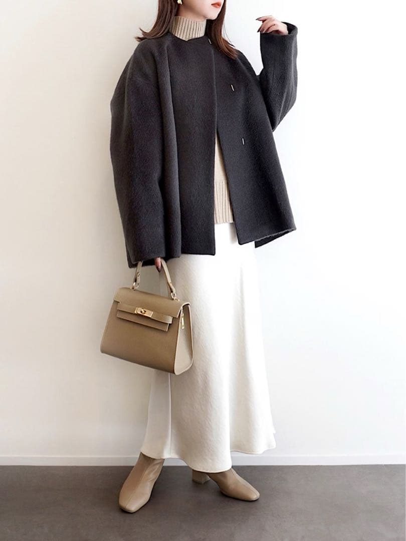 ほぼ新品＊BEAUTY&YOUTH UNITED ARROWSフレアスカート白h