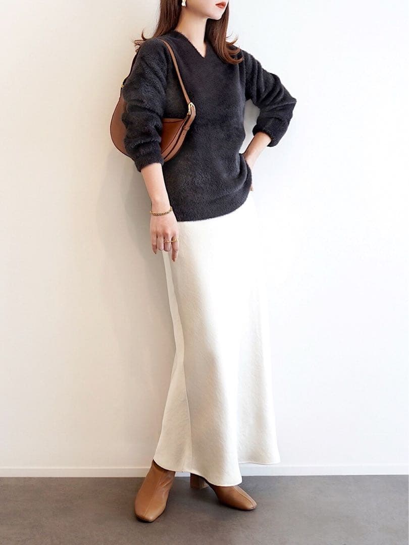 ほぼ新品＊BEAUTY&YOUTH UNITED ARROWSフレアスカート白h