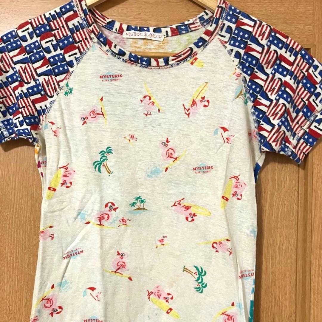 【素敵なデザイン❗️】90's HYSTERIC GLAMOUR 動物柄 チビT