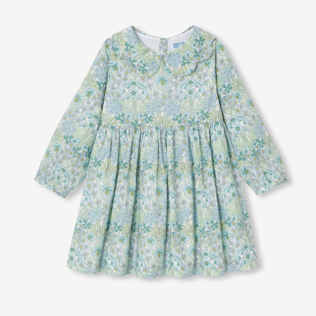 【美品】Jacadi ジャカディ 花柄 ワンピース リバティ 36M 綿100