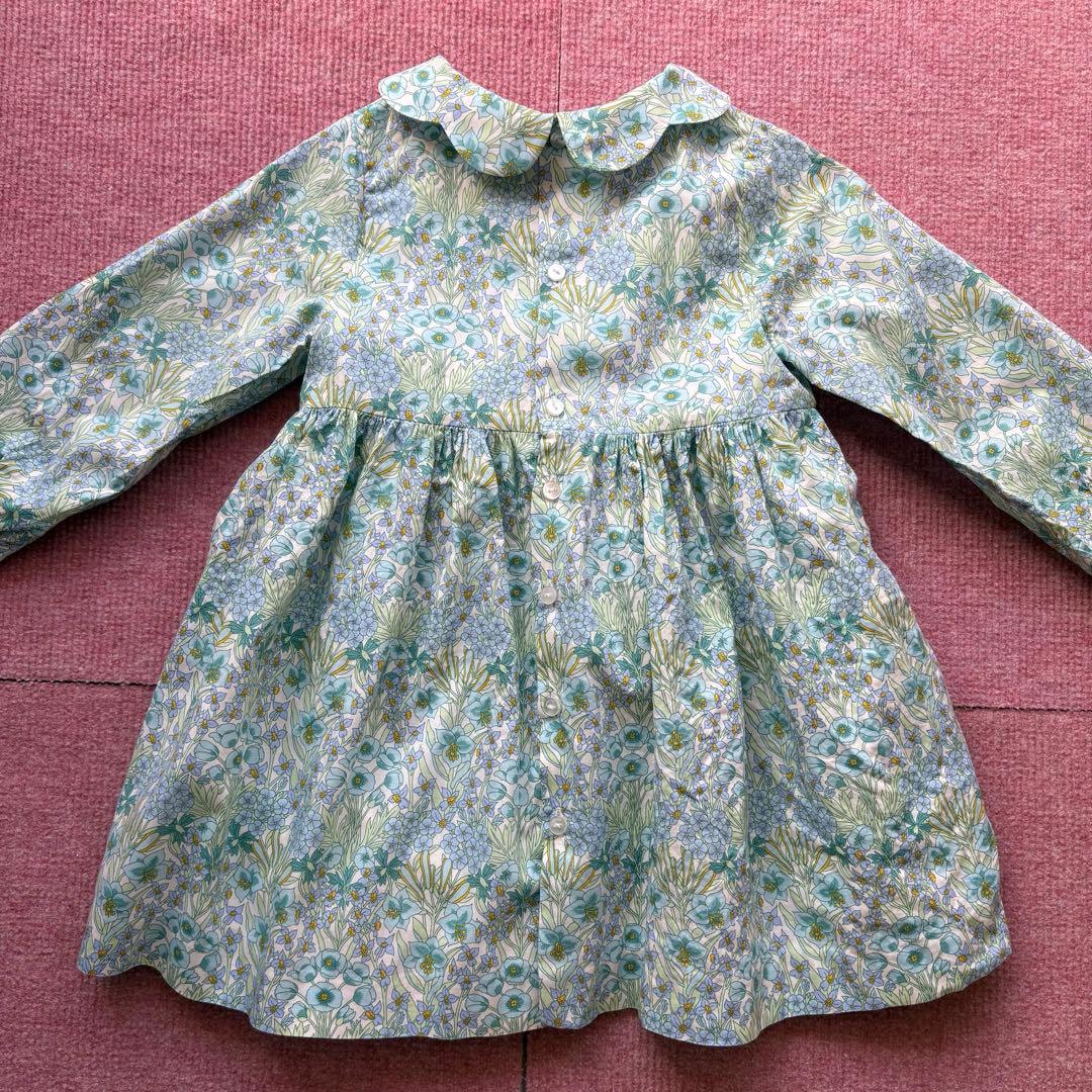 【美品】Jacadi ジャカディ 花柄 ワンピース リバティ 36M 綿100